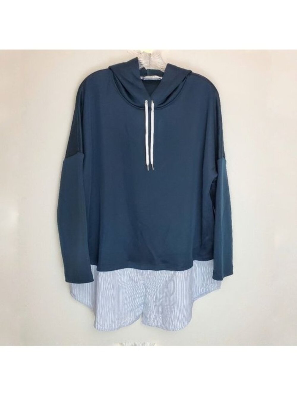 Sandro Paris Bastien layered sweatshirt hoodie